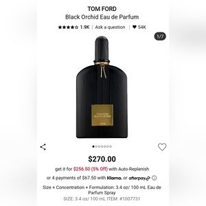 Tom Ford Black Orchid Eau de Parfum 3.4 oz. 100 ml